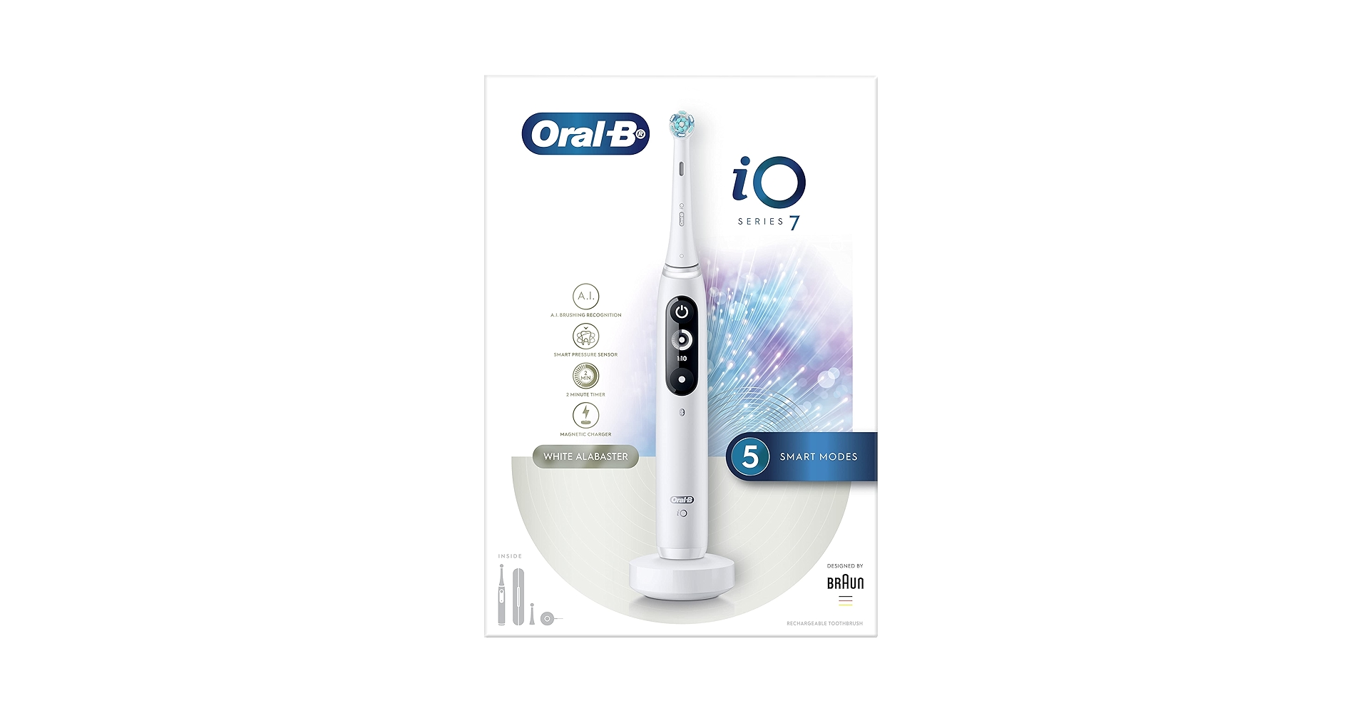 オーラルビー oral-b io series7 シリーズ 7 ホワイト Oral-B iO 7 Series White Rechargeable Toothbrush : Amazon.sg
